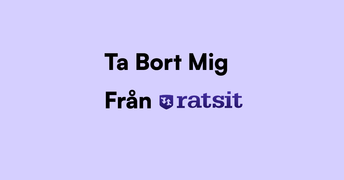 Ta Bort Mig Från Ratsit